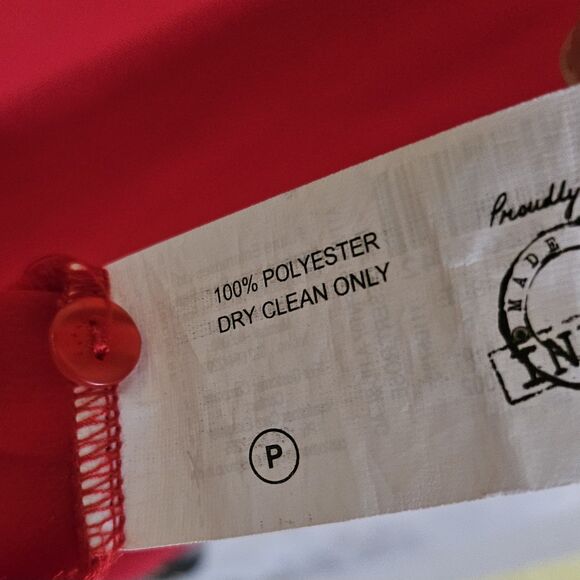 Pankaj & Nidhi Dress Small Red The Desert Rose Sleeveless Knee-length Flowy HiLo - Picture 7 of 9